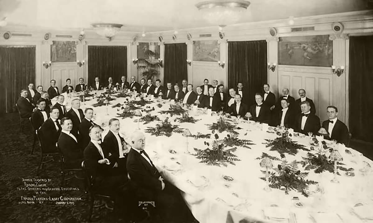 Officers and general executives of Famous Players-Lasky, Hotel Astor NY, January 1920