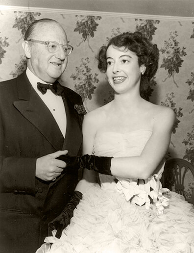 Jesse Lasky with his daughter Betty in 1951