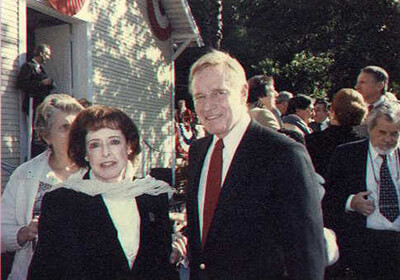 Don Sartell took this photo of me with Charlton Heston at the dedication ceremonies for the Hollywood Studio Museum (now the Hollywood Heritage Museum), December 13, 1985.
